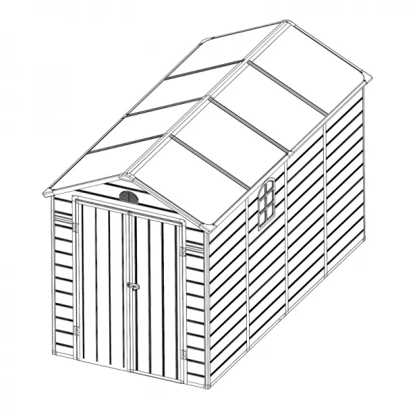 Plastový domek LANITPLAST LONGFORD 612 LG4020