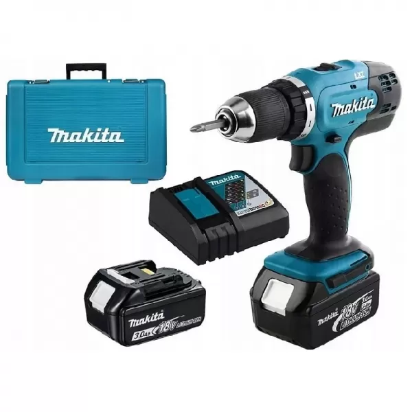 Aku rázový skrutkovač 18V 2x3,0Ah Makita DHP453SFE