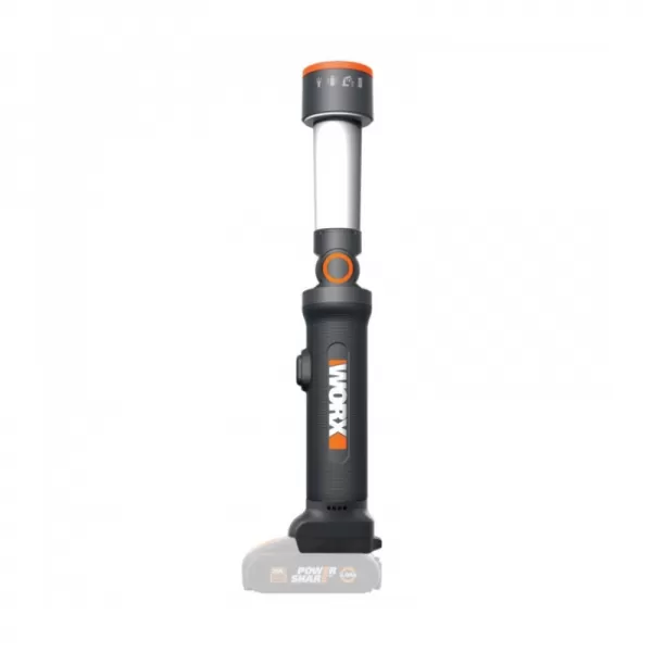 Aku LED svítilna 20V bez aku Powershare Worx Orange WX027.9
