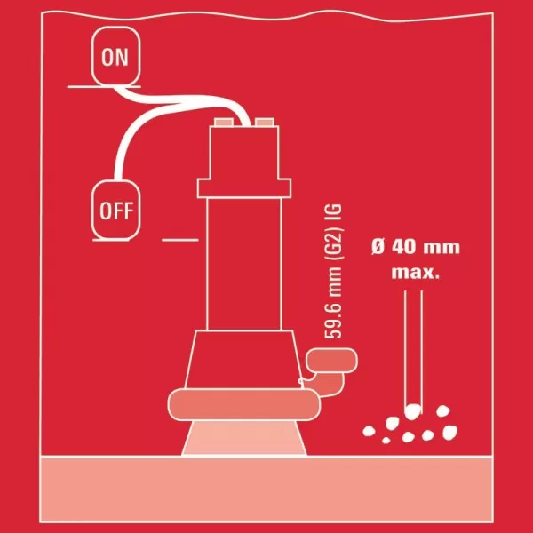 Kalové čerpadlo GC-DP 1340 G Einhell 4170742