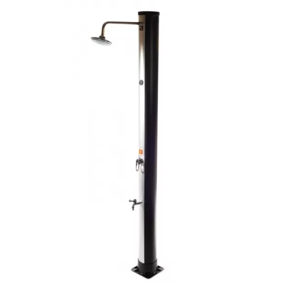 Solární sprcha vč. teploměru s dlouhou hlavicí Hawaj Uno 38 l černo-stříbrná 70556003