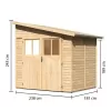 Dřevěný domek KARIBU BOMLITZ 2 (68357) natur LG3096
