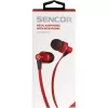 Sluchátka do uší s mikrofonem SENCOR SEP 300 MIC RED MET