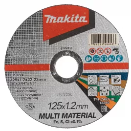 Kotouč řezný multi materiál 125x1,2x22,23mm Makita E-10724