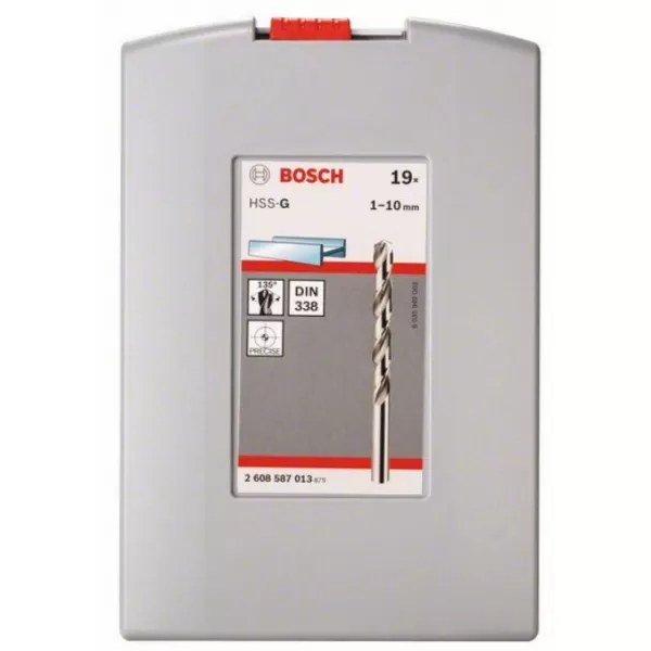 19dílná sada vrtáků do kovu ProBox HSS-G, DIN 338, 135° 1-10 mm Bosch