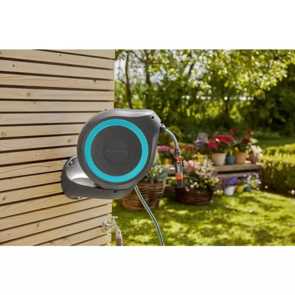 Nástěnný box na hadici Gardena RollUp M tyrkysový 18610-20