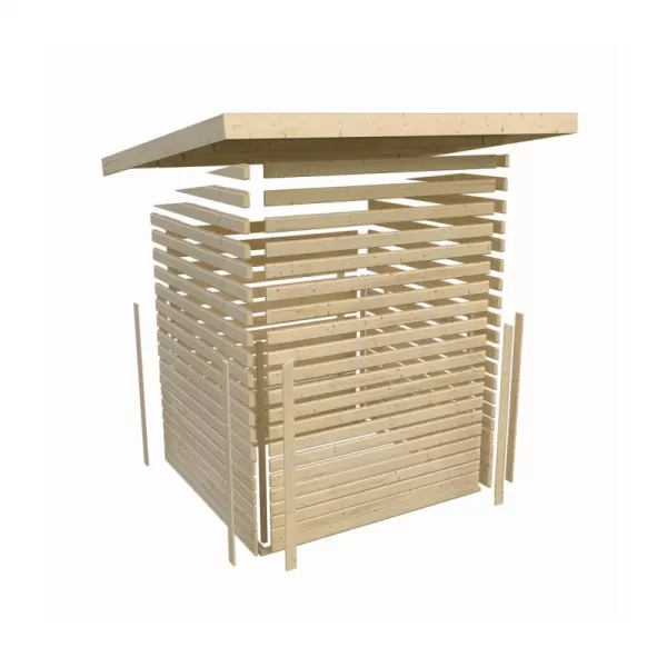 Finská sauna KARIBU CUBEN (80796) s předsíní LG1932