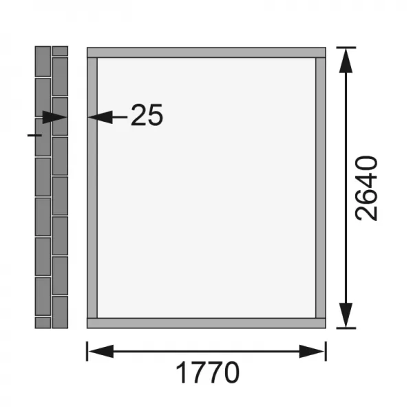 Dřevěný domek KARIBU WANDLITZ 3 (55256) natur LG2729