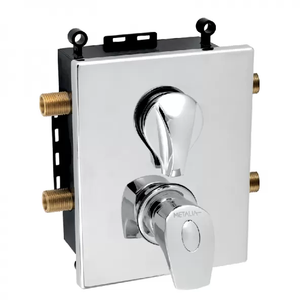 Podomítková termostatická baterie s boxem 2 vývody Novaservis BOX57052RT,0