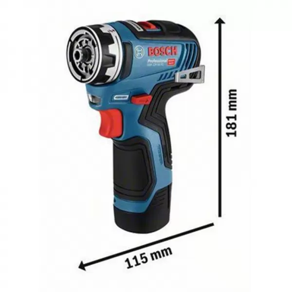 Aku vrtací šroubovák 2x3,0Ah + adaptér Bosch GSR 12V-35 FC 0 601 9H3 008