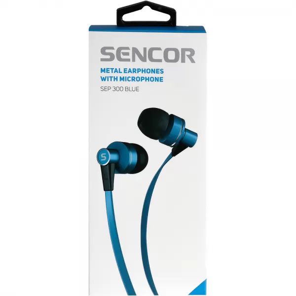 Slúchadlá s mikrofónom SENCOR SEP 300 MIC BLUE MET