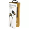 Sluchátka do uší s mikrofonem SENCOR SEP 300 MIC GOLD MET