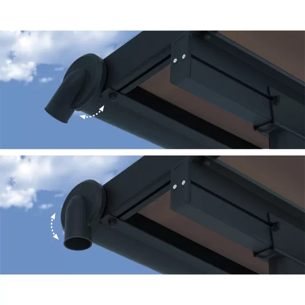 Hliníková (montovaná) pergola Palram Capri 3000 antracit 3 x 3