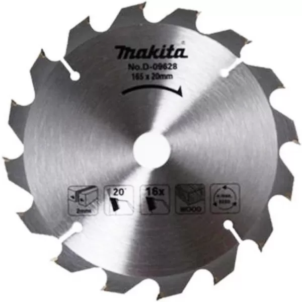 Pílový kotúč na drevo SPECIALIZED 165x1,5x20mm 16Z Makita D-51079