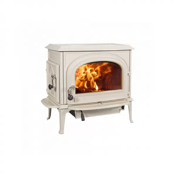Krbová kamna smalt slonová kost, dvířka bez ozdobných příček Jotul F 500 ECO SE IVE