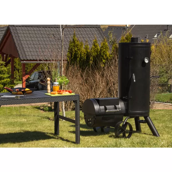 Gril na dřevěné uhlí s udírnou G21 Kansas BBQ