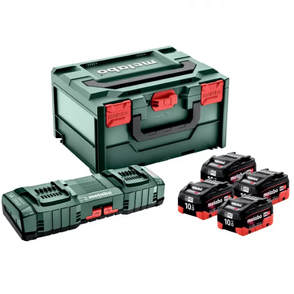 Základní set 18V/4x10,0 Ah, ASC 145 DUO, metaBox Metabo 685143000