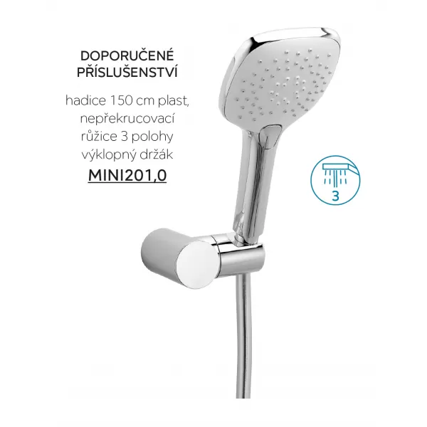 Vanová baterie bez příslušenství 150 mm METALIA 58, chrom Novaservis 58020/1,0