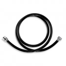 Sprchová hadice plastová, 150 cm, černá-chrom Novaservis PVC/150,5