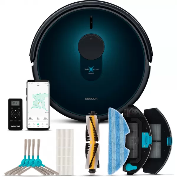 Robotický vysavač 2v1 Active AllFloor LASER WiFi Sencor SRV 9250BK-EUE3