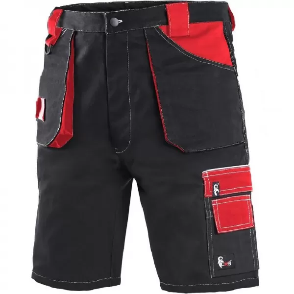 Kraťasy Canis CXS ORION DAVID, pánské, černo-červené