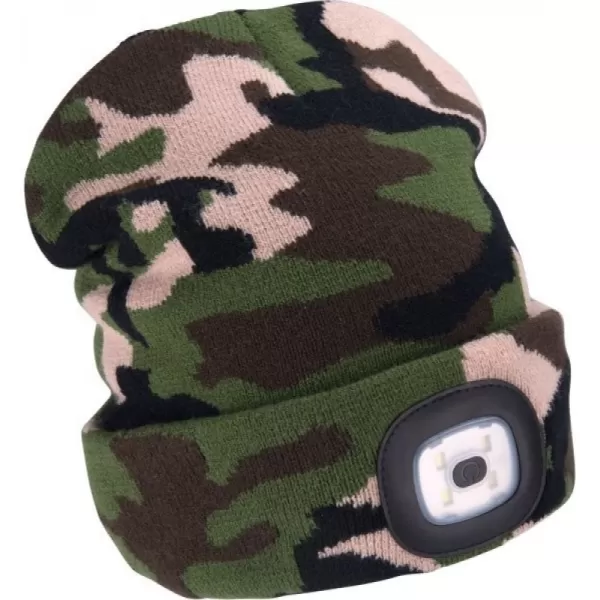 Čepice s čelovkou 4x45lm, USB nabíjení, maskovací, univerzální velikost EXTOL LIGHT 43464