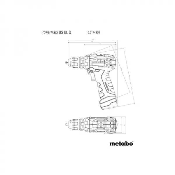 Aku šroubovák 12V 2x2,0Ah Metabo 601749500