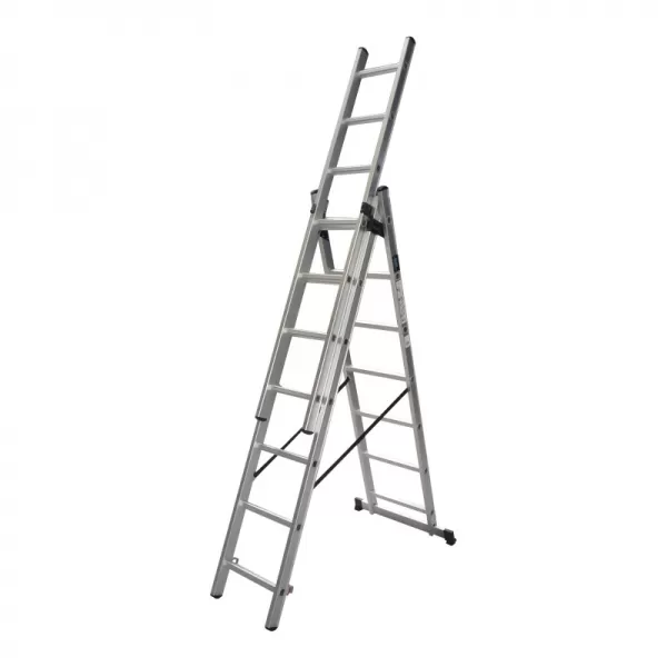 Žebřík trojdílný hliníkový 3x9 Xtline XT6309