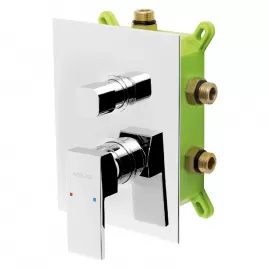 Podomítková baterie s boxem 3 vývody EDGE Novaservis BOX36051RX,0