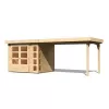 Dřevěný domek KARIBU KERKO 3 + přístavek 280 cm (82936) natur LG2958