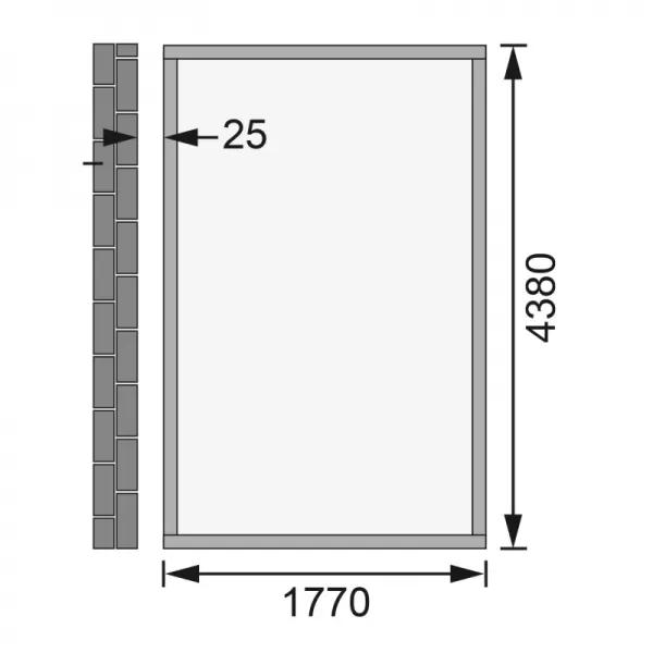 Dřevěný domek KARIBU WANDLITZ 5 (55258) natur LG2731