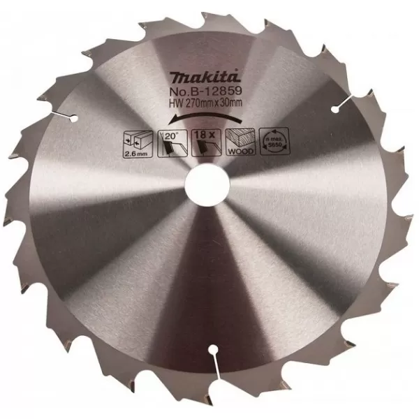 Kotouč pilový dřevo 270x2,6x30mm 18Z Makita B-12859