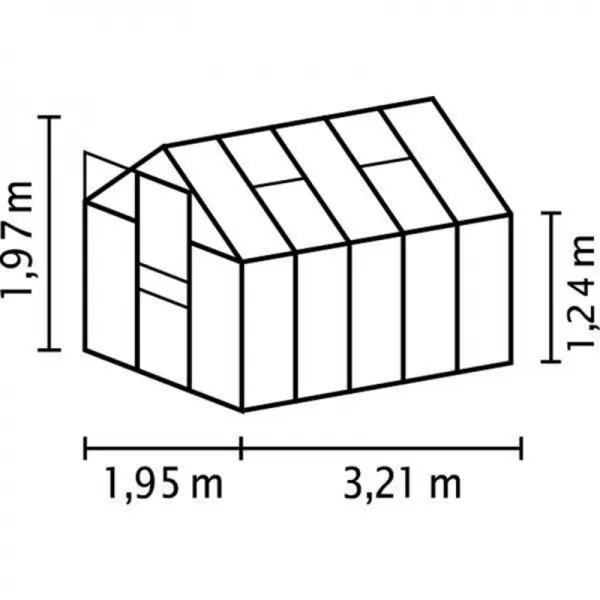 Skleník VITAVIA VENUS 6200 PC 6 mm stříbrný LG4143