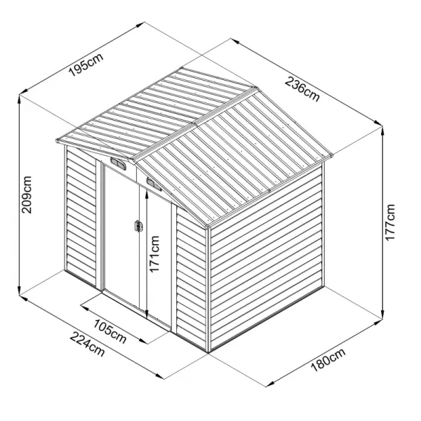 Zahradní domek MAXTORE WOOD 86 LG2301