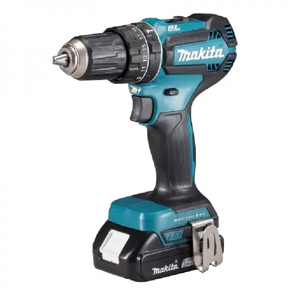 Aku bezuhlíkový příklepový šroubovák Li-ion LXT 2x18V/2,0 Ah Makpac Makita DHP485RAJ