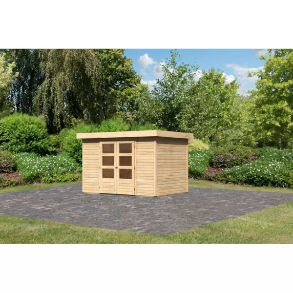 Dřevěný domek KARIBU ASKOLA 4 (73061) natur LG1708
