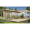 Skleník VITAVIA ATHENA 10200 sklo 3 mm + PC 10 mm stříbrný LG3836