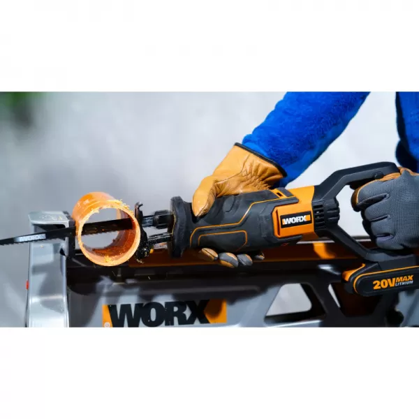 Aku pila ocaska 20V 1x2,0Ah Powershare Worx Orange WX500