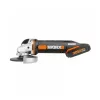 Aku úhlová bruska 20V 20V 1x2,0 + 1x4,0Ah 125mm Worx Orange WX803