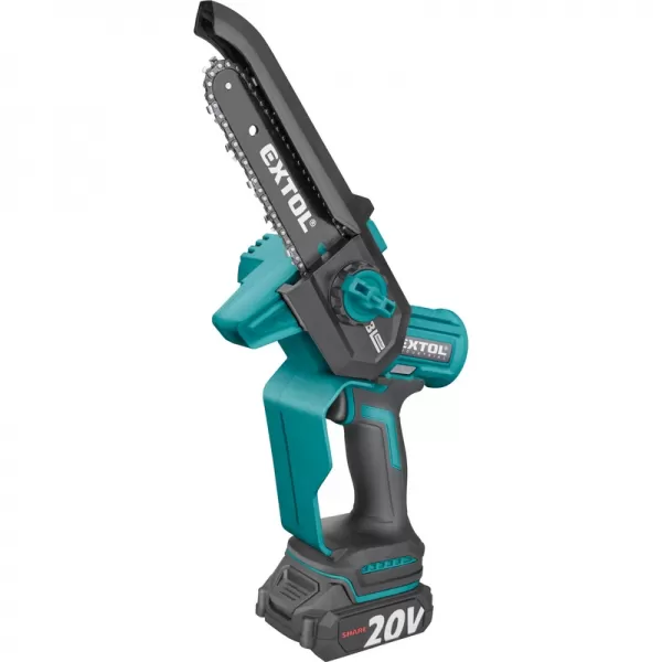 Aku pila řetězová jednoruční 20V/2,0Ah SHARE20V, BRUSHLESS Extol Industrial 8791922