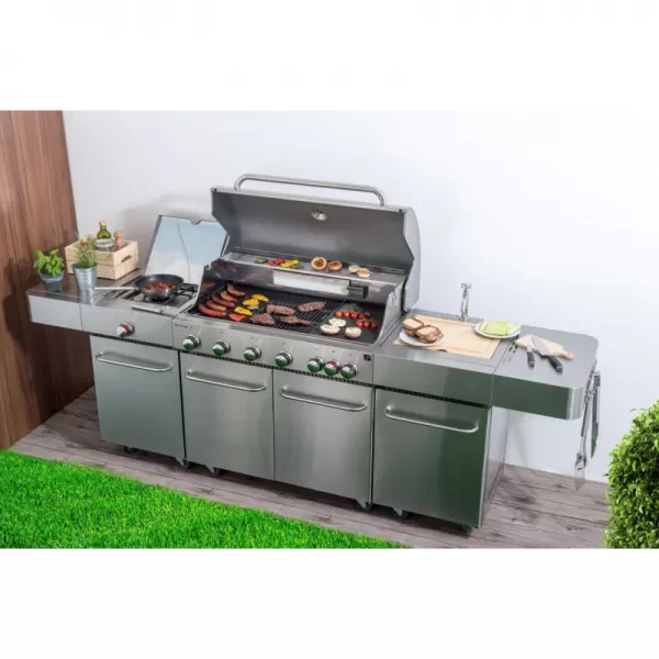 Plynový gril G21 Nevada BBQ kuchyně Premium Line, 7 hořáků + zdarma redukční ventil