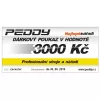 Dárkový poukaz PEDDY na nákup zboží v hodnotě 3000 Kč