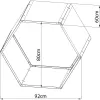 Přístřešek na dřevo G21 HEX 53 - 92 x 60 cm, hnědý 63900518