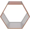 Přístřešek na dřevo G21 HEX 53 - 92 x 60 cm, hnědý 63900518