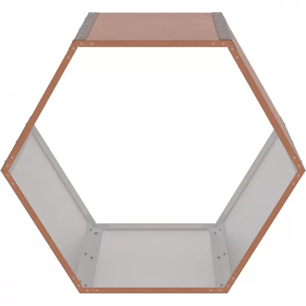 Přístřešek na dřevo G21 HEX 53 - 92 x 60 cm, hnědý 63900518