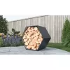 Přístřešek na dřevo G21 HEX 53 - 92 x 60 cm, antracitový 63900517