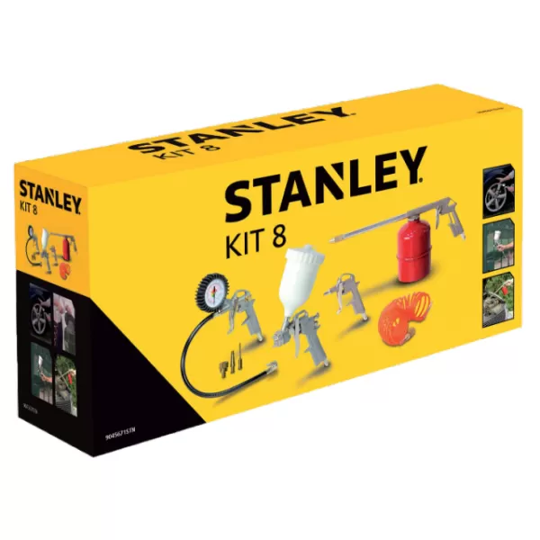 8dílná sada příslušenství ke kompresorům Stanley 9045671STN