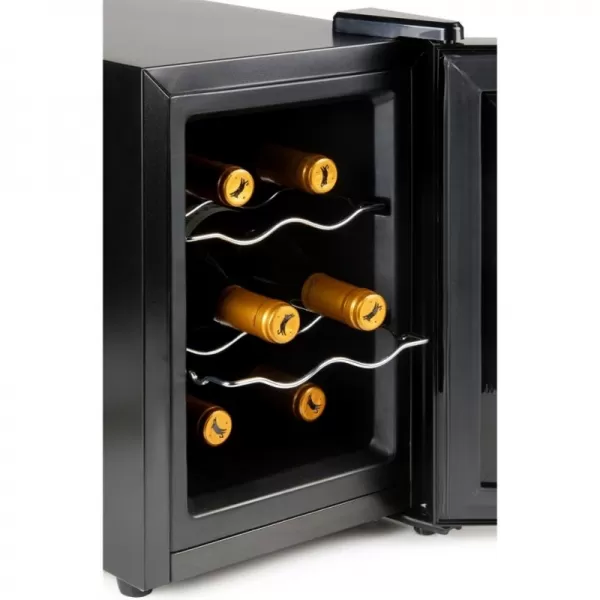 Domácí vinotéka na 6 lahví černá PRIMO PR168WK
