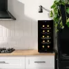 Domácí vinotéka na 10 lahví černá PRIMO PR170WK