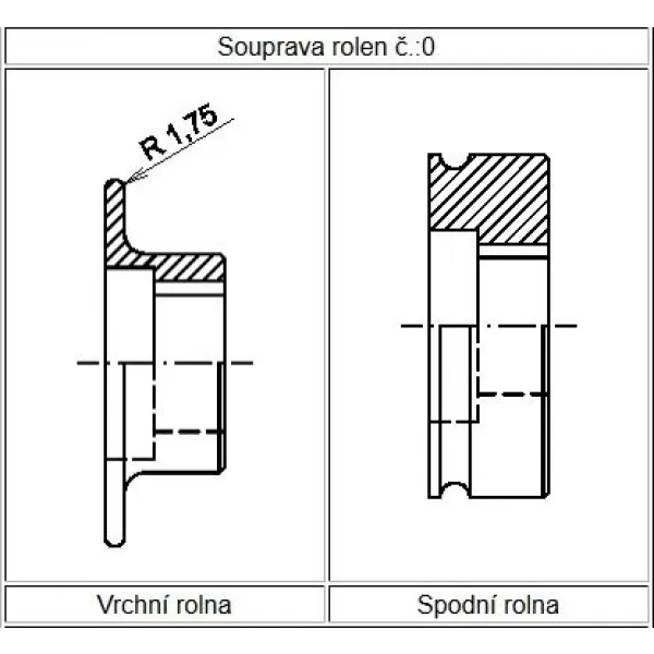 Souprava rolen č. 0 XBC 63/250 SEMET 40500019